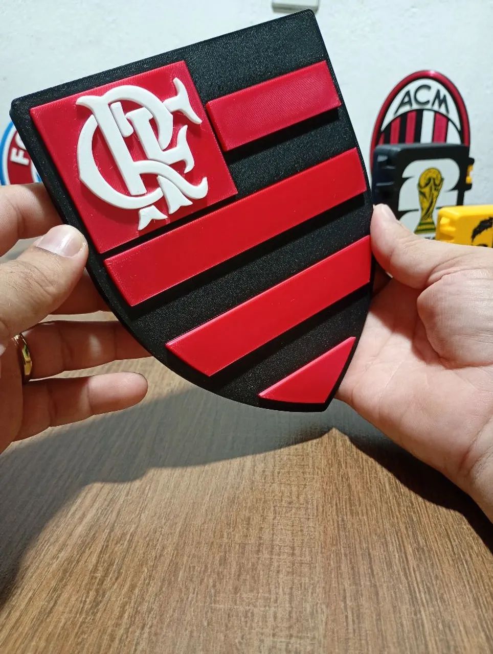 Placa para coleção escudo do Flamengo  - Foto 2