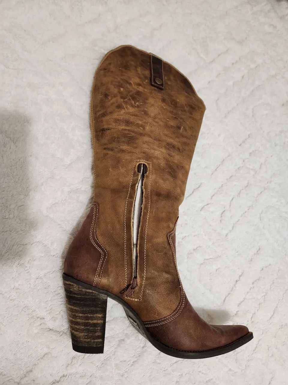 Bota texana marrom - Foto 4