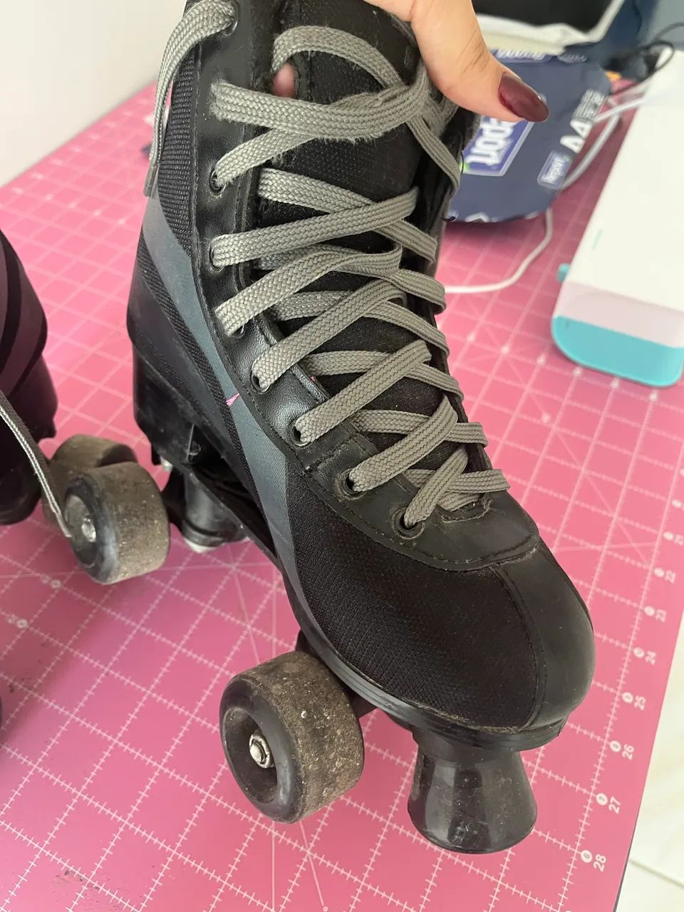 Patins Preto - Em ótimo estado  - Foto 3