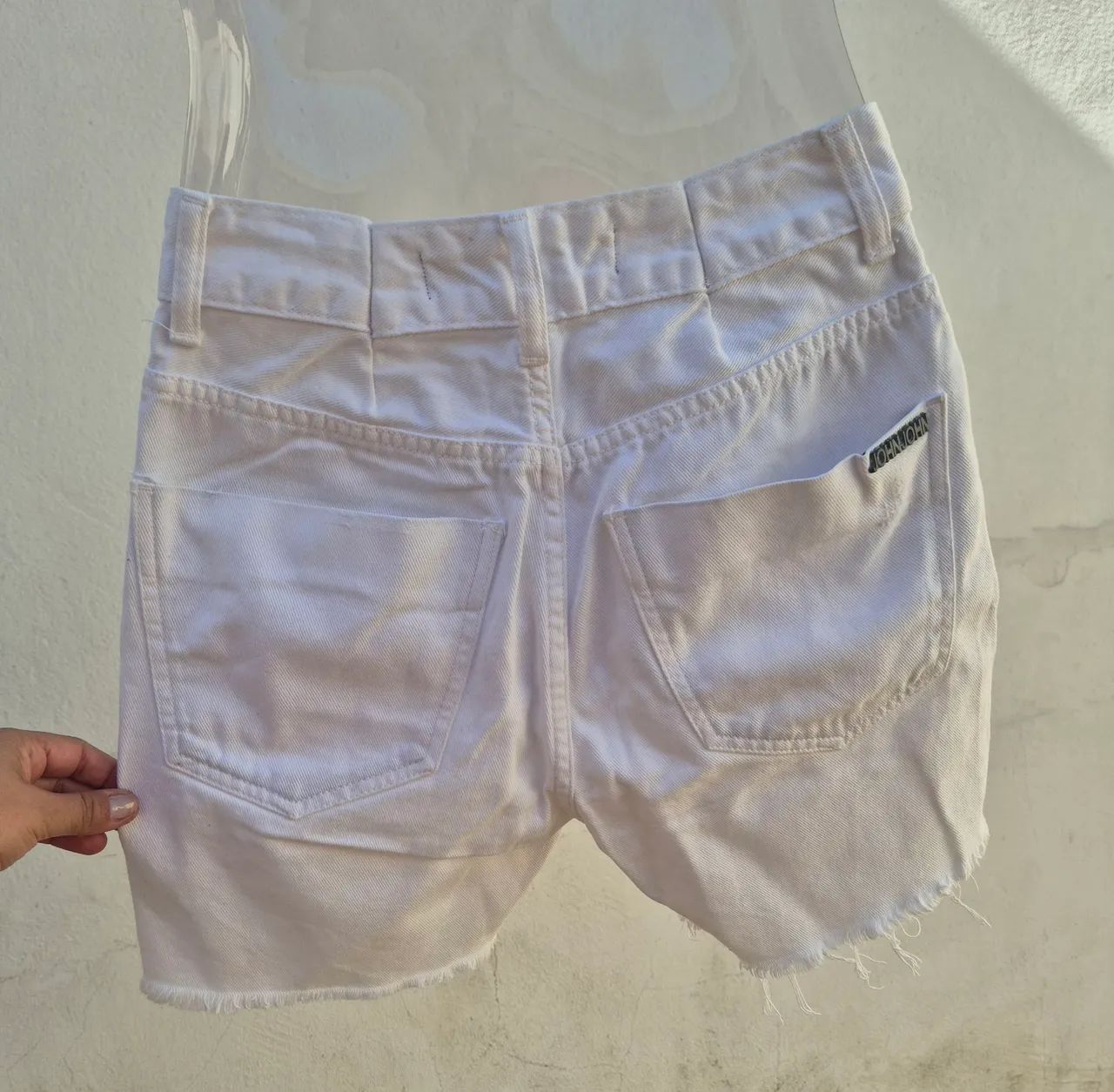 shorts jeans branco john john 36 - Foto 2