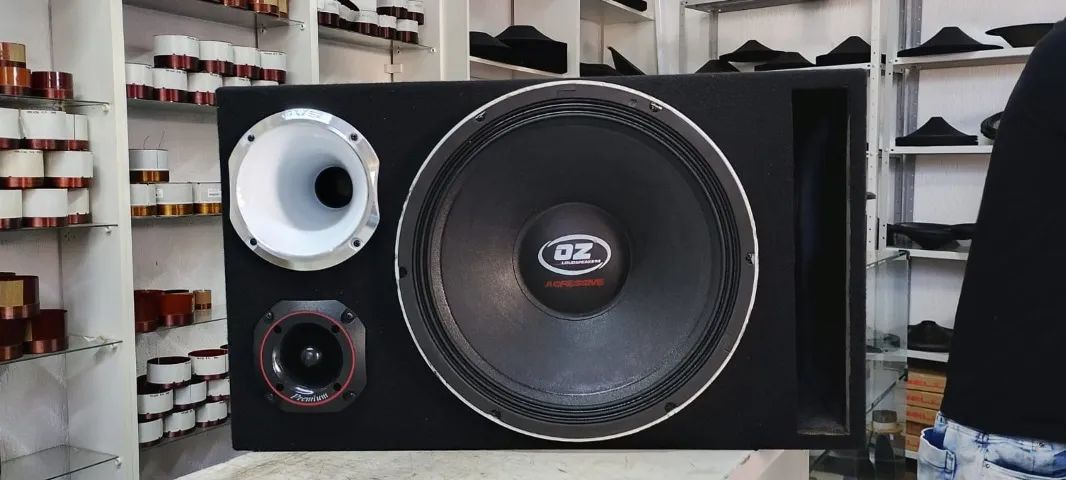 CAIXA TRIO OZ 1600RMS 15 POLEGADAS - Aparelhos de Som - Centro