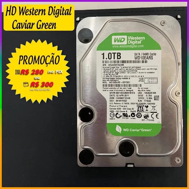 HD Western Digital Caviar Green 1TB