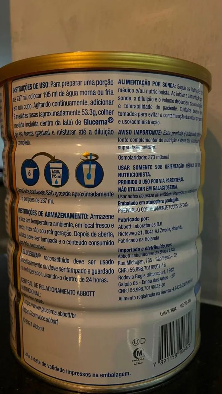 Leite Glucerna sr 850 gr - Foto 2