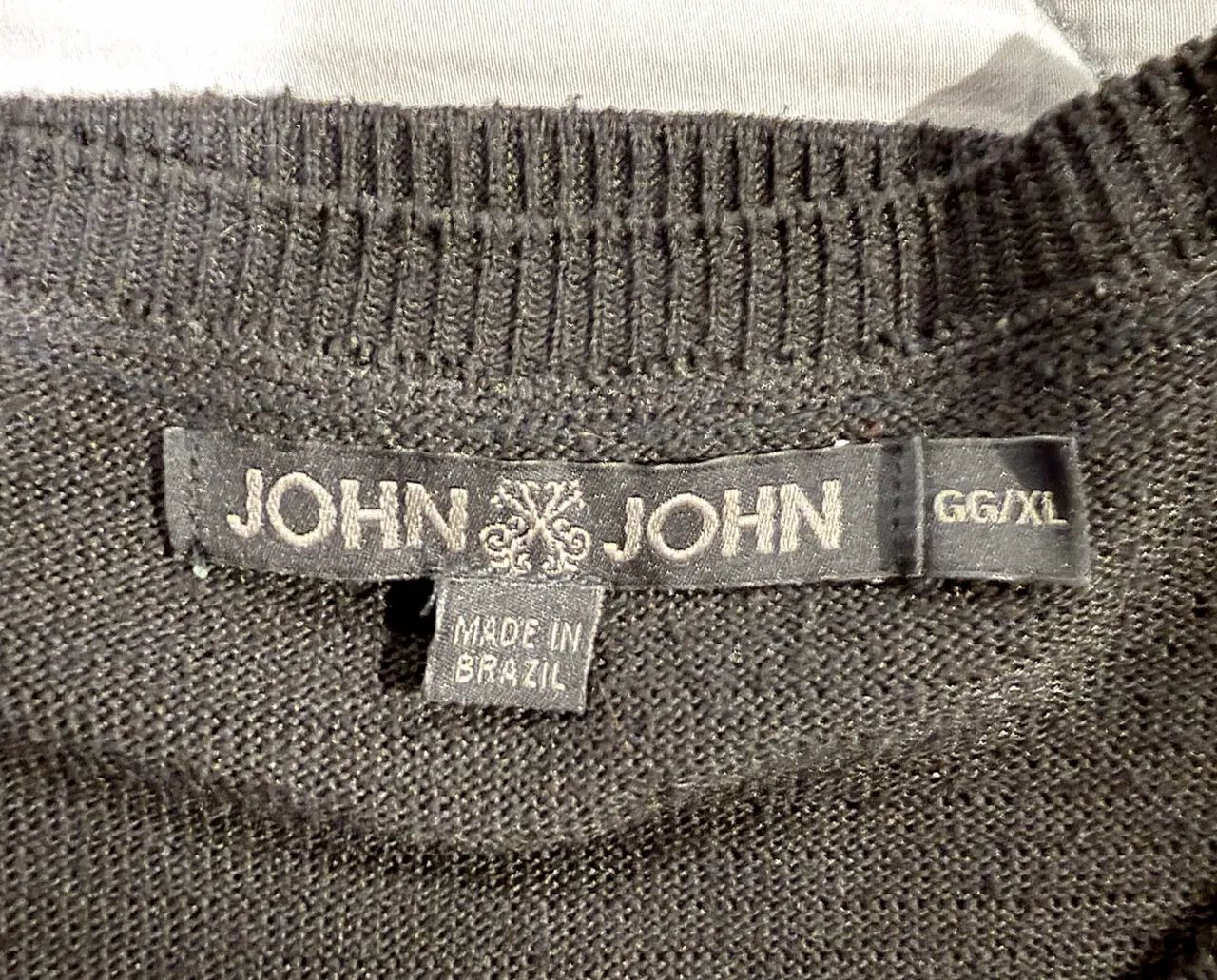 Suéter tricot John John preto, GG/XL - Foto 4