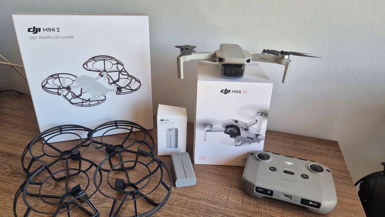 Dji Mini 4k Mt25d 5.8ghz, 2 Baterias E Protetor De Hélice (Usado)