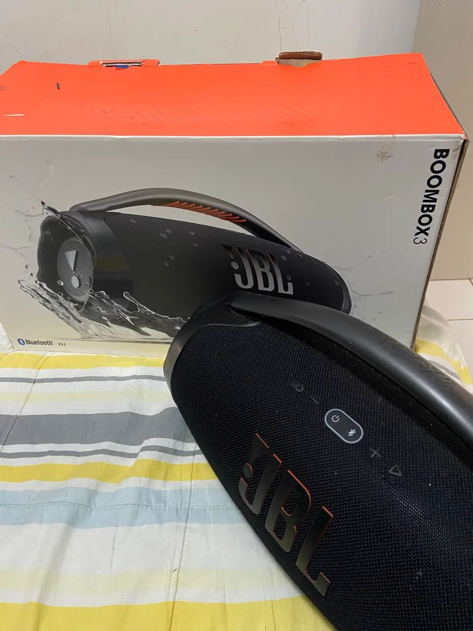 Jbl 3 boombox 4 mês de uso caixa zero 