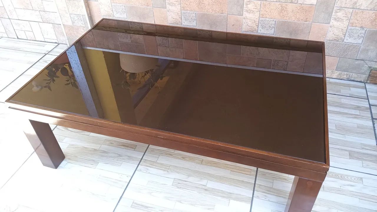 Mesa de centro com vidro - Foto 3