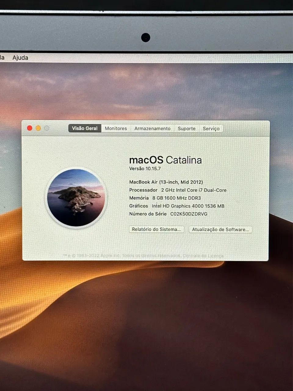 MacBook Air 13 Mid 2012 | Intel Core i7 | 8GB RAM | SSD 256GB - Foto 4