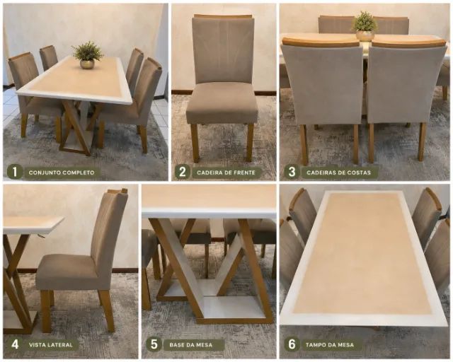 CONJUNTO DE MESA JANTAR