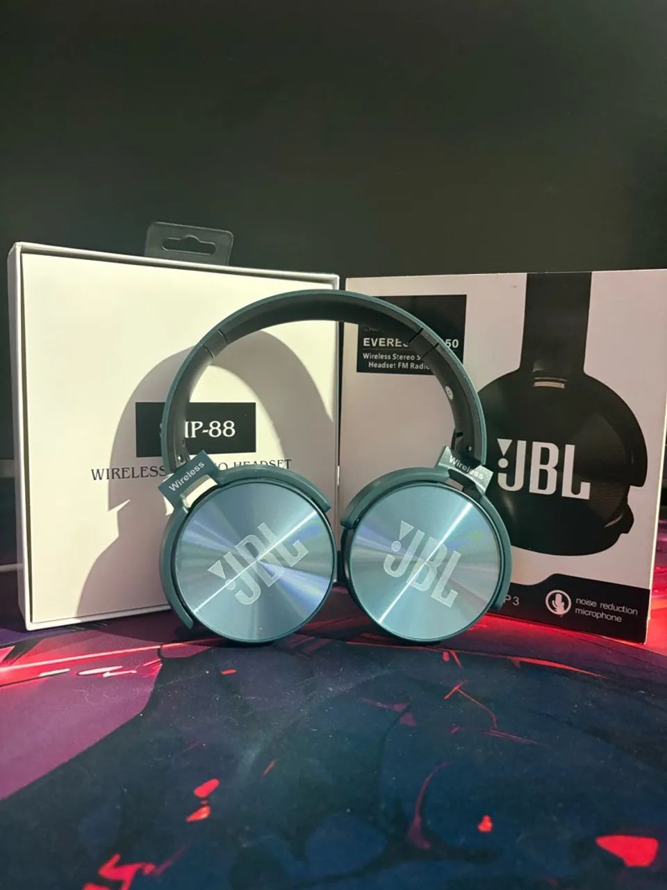 Headset de academia Bluetooth branco 