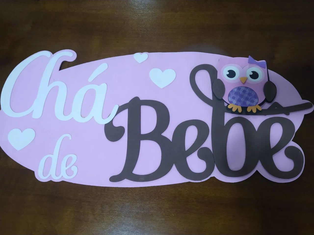 Placa Chá de Bebê em EVA  - Foto 5