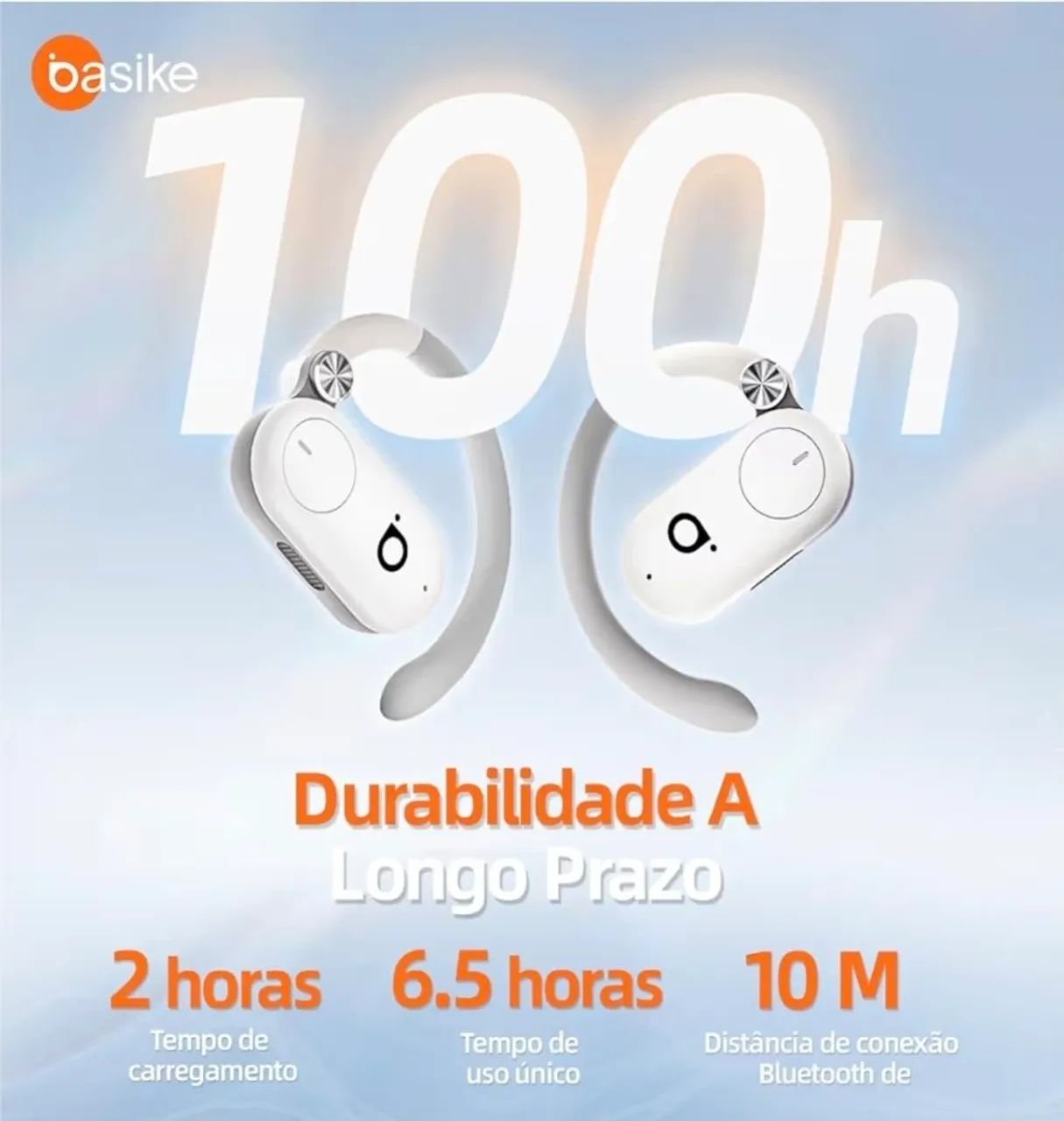 Fone Bluetooth para corredores Basike D91 - Foto 4