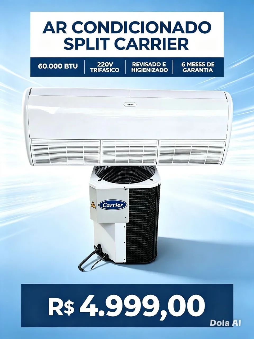 Ar condicionado 60 mil btus 
