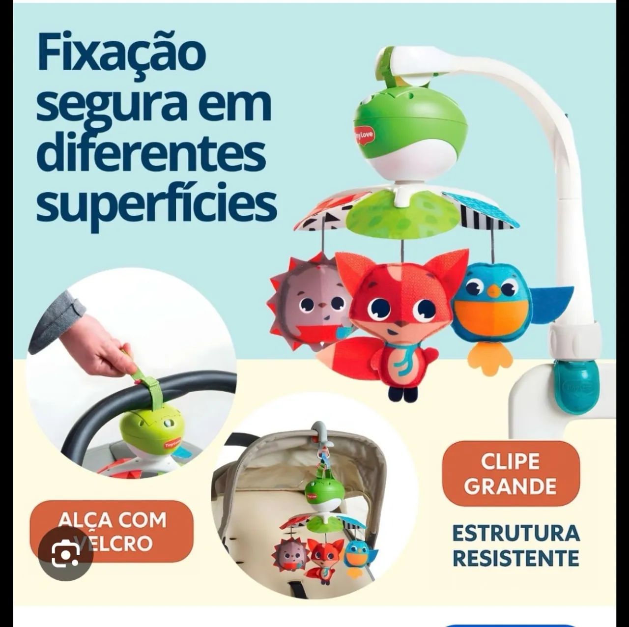 Kit bebê - móbile musical e mesinha de atividades  - Foto 4
