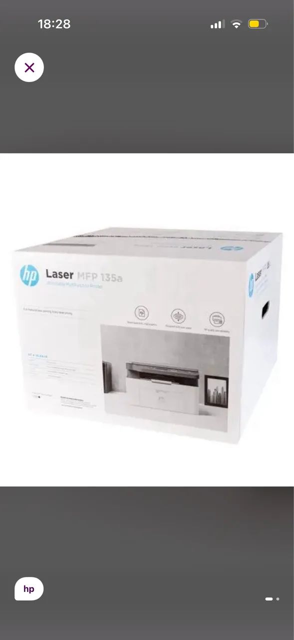 Impressora multifuncional hp laser 135a