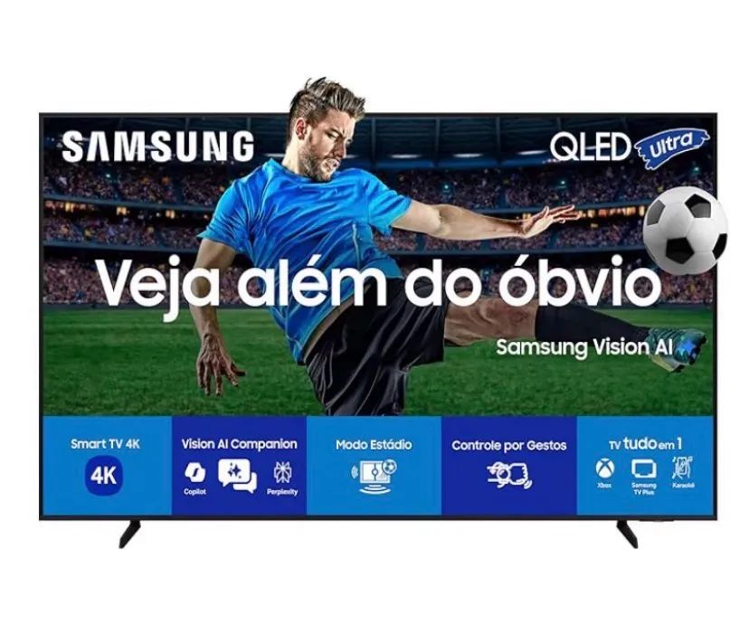 Smart TV QLed Samsung vision 50 polegadas nova na cx com nota fiscal - Foto 2