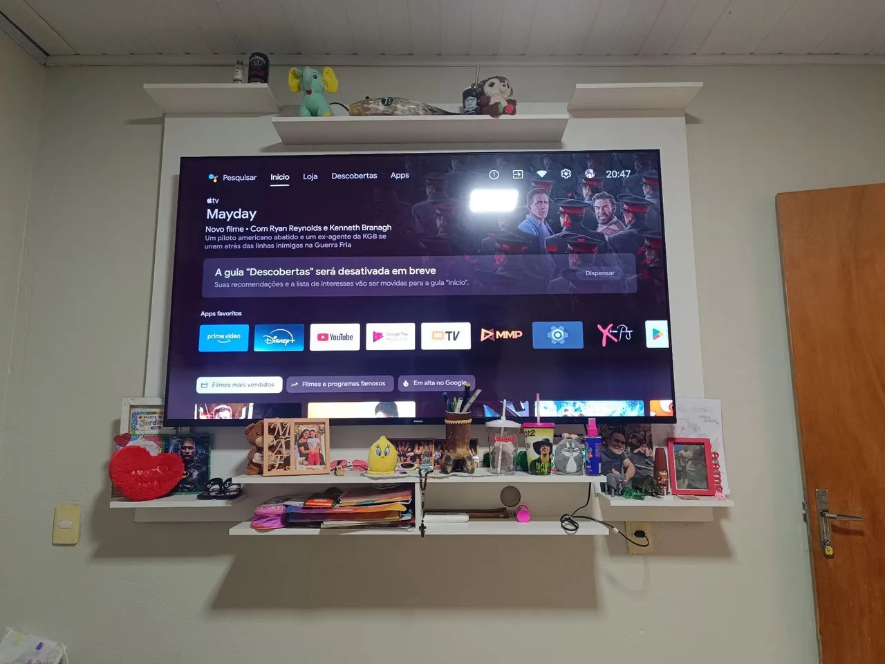 Vendo essas linda tv de 75 polegadas e o painel de 80 polegadas  - Foto 2