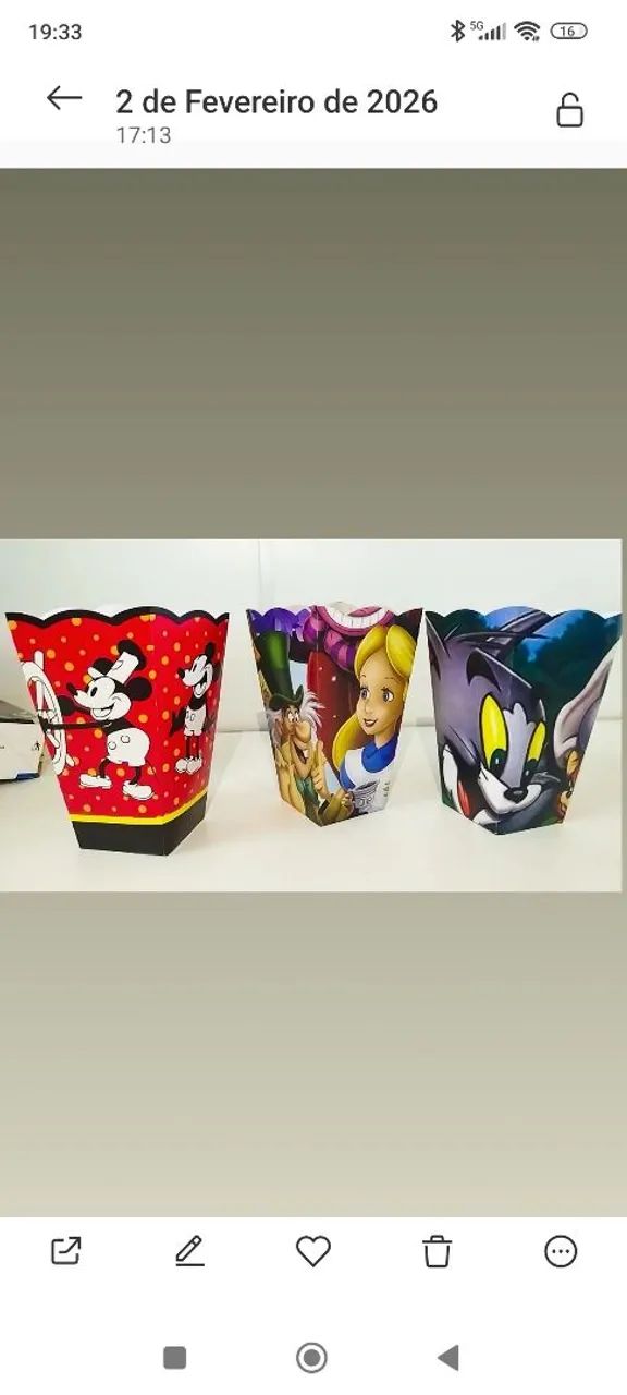 CAIXINHAS DE PIPOCA/ BATATA CHIPS  - Foto 3