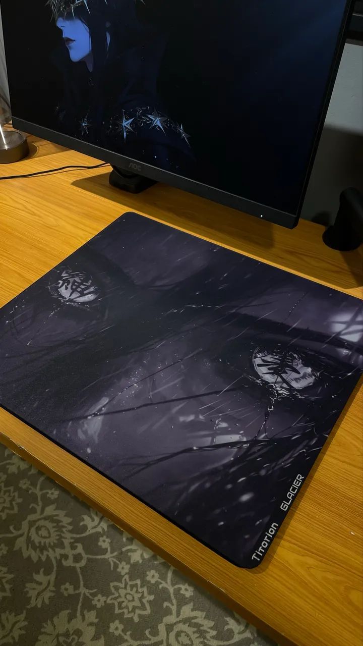 Mouse Pad de Vidro Titorion Glacier