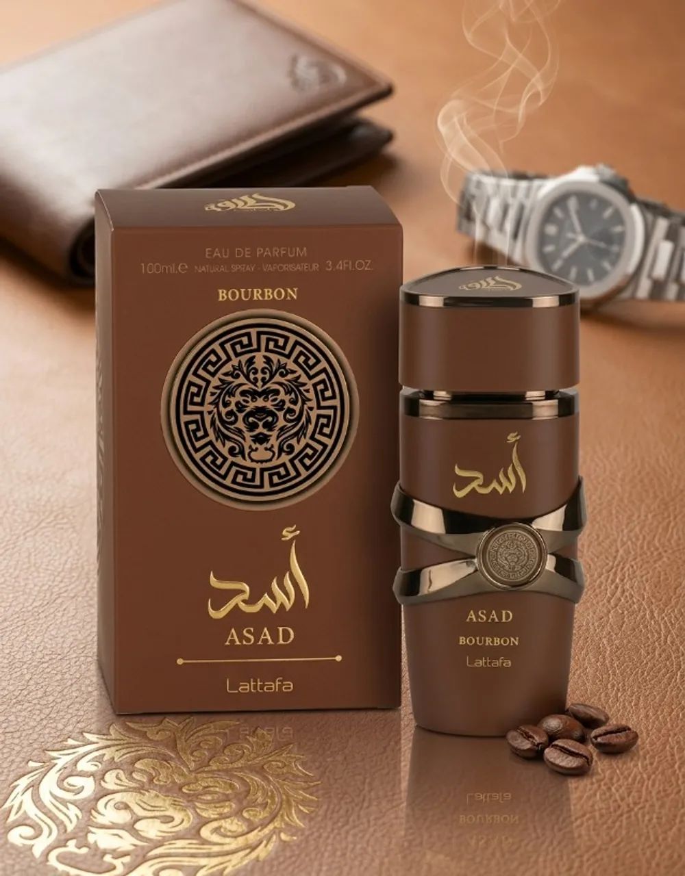 Perfume Asad Bourbon Lattafa Eau de Parfum Masculino 100ml
