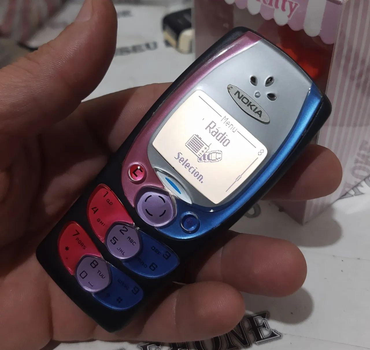 Nokia 2300 celular antigo ARCO-ÍRIS rádio de chip  - Foto 4