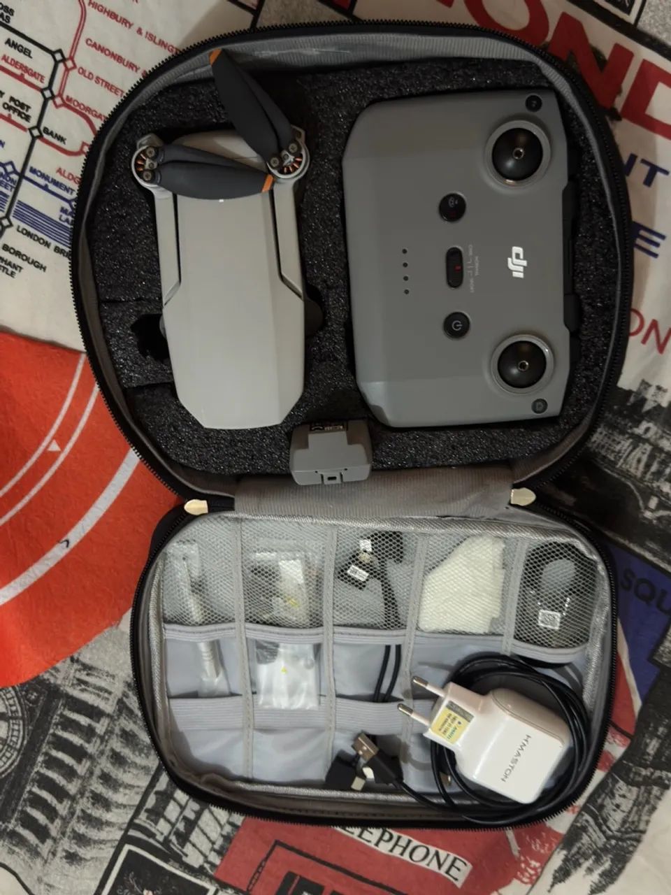Drone DJI Mini 4k com pouco uso com maleta  - Foto 5