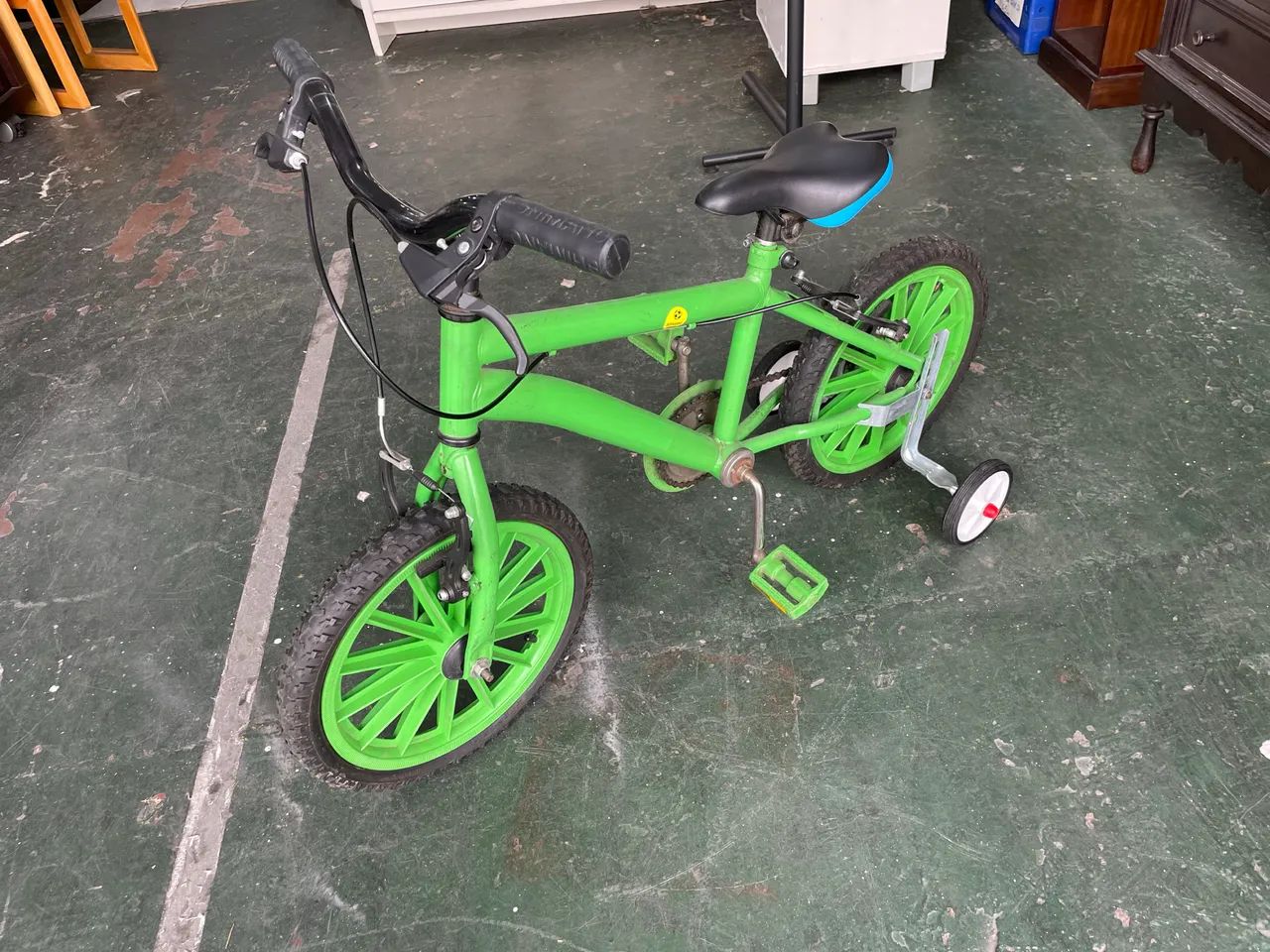 Bicicleta Infantil Aro 16 Verde - Foto 2