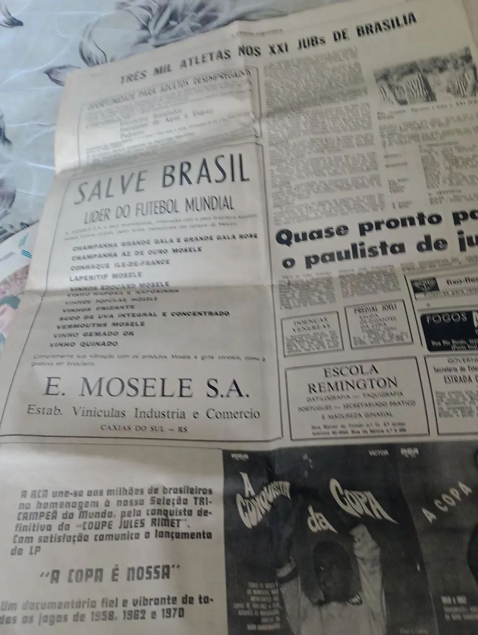 Jornal da copa do mundo 1970 - Foto 3