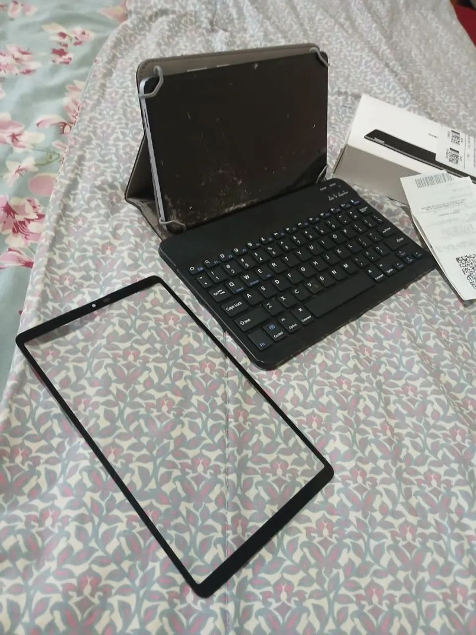 Tablet Samsung A11 tela grande,  vai com teclado e mouse Bluetooth + caixa e nota fiscal - Foto 2