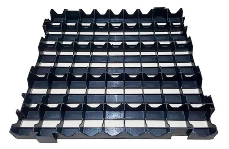 11 Pallets - Piso Plástico 50x50x4,5 Preto - Deck Box Estrado Tablado - Foto 2
