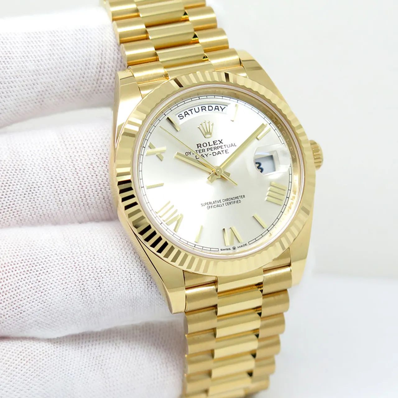 Relógio automático dourado rolex daydate novo - Foto 3