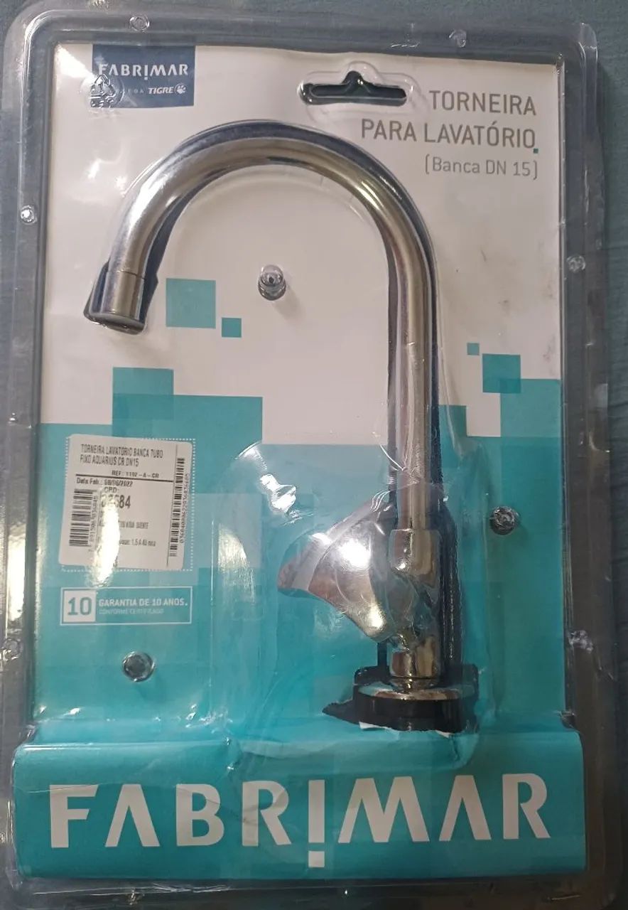 Torneira para Lavatório Banca Tubo Fixo Fabrimar Aquarius