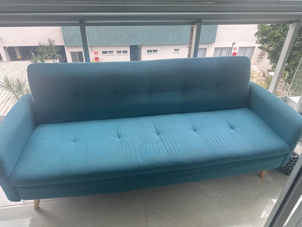 Sofá cama ótimo estado Azul 1,70m - Foto 2