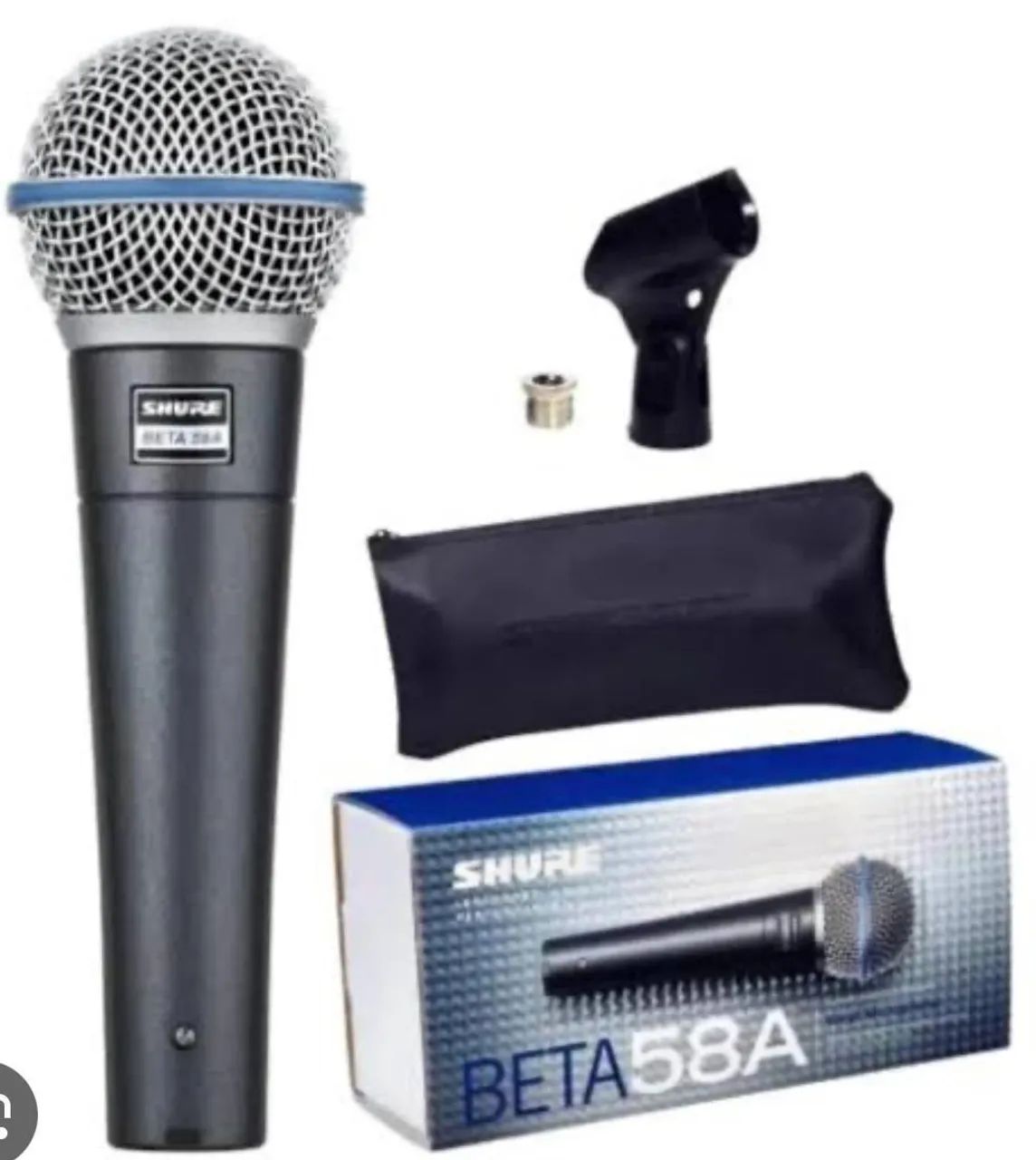 Microfone Shure Beta 58A Profissional (NOVO) 