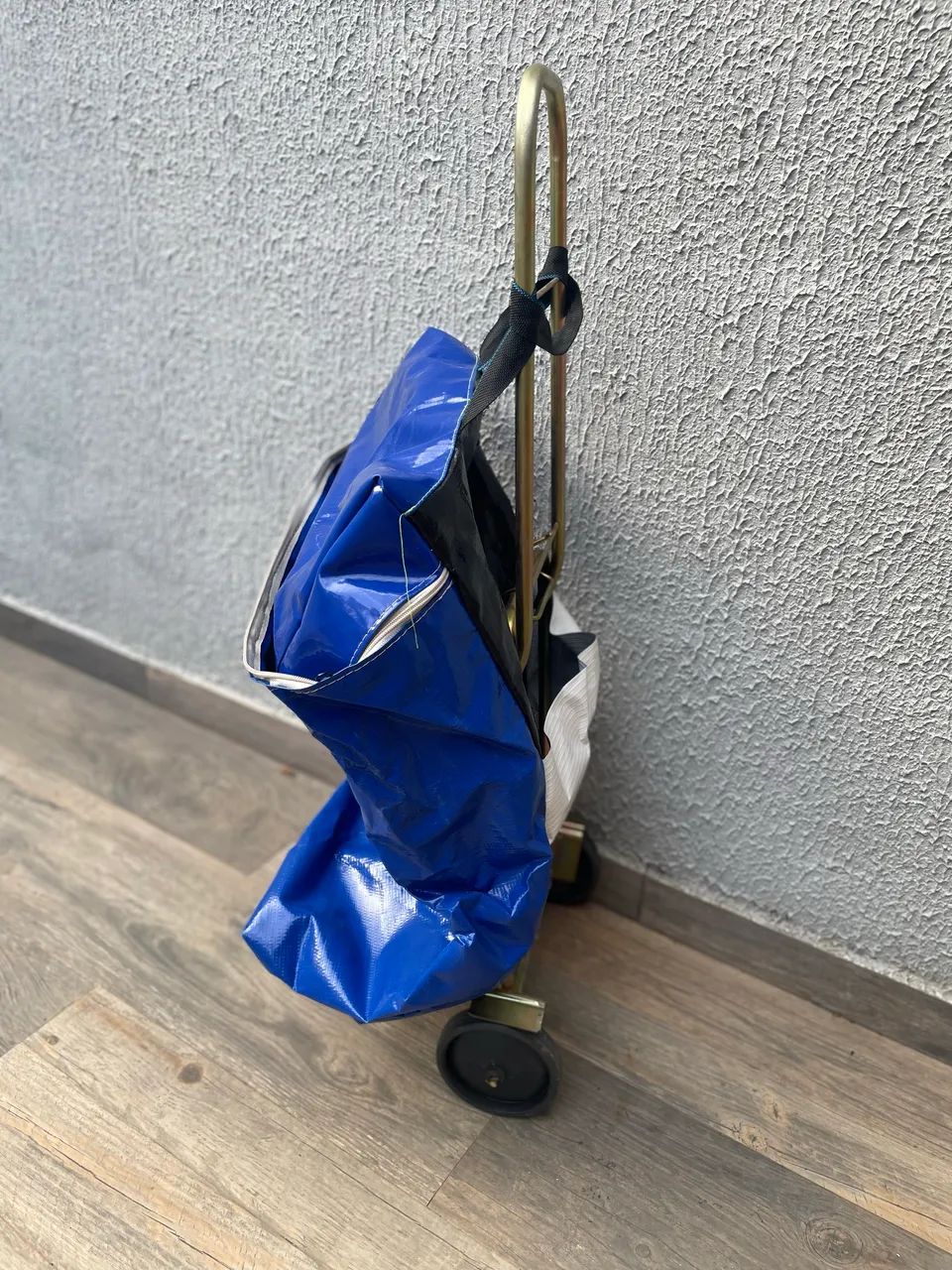 Carrinho de compras com bolsa lonada 