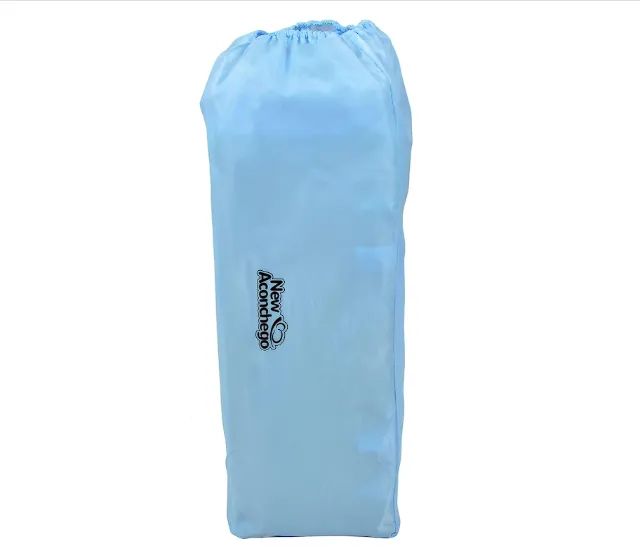 Berço Portatil Cercado Burigotto New Aconchego com Trocador e Mosquiteiro Blue Azul - Foto 4