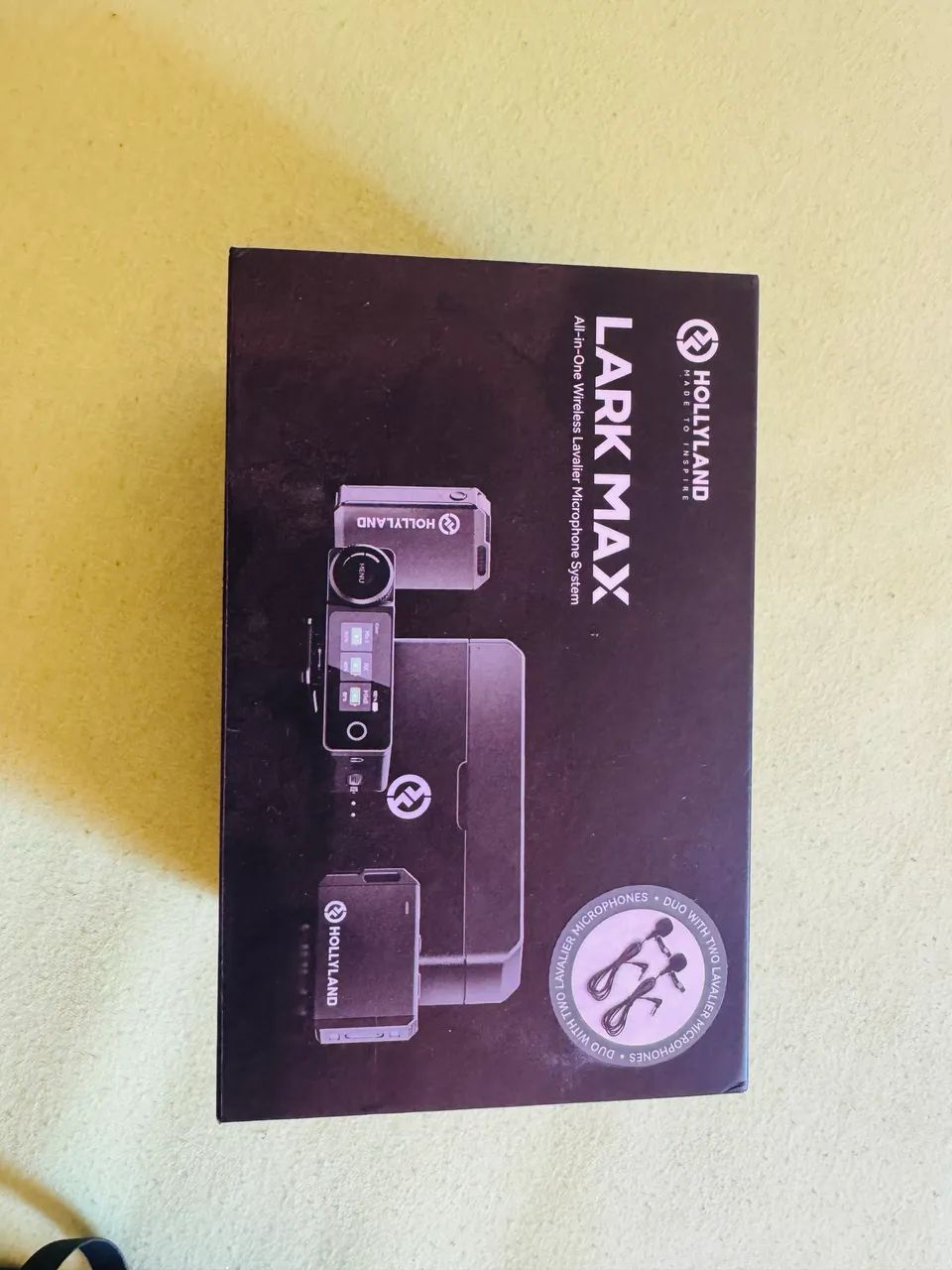 Microfone Lark Max Hollyland profissional 
