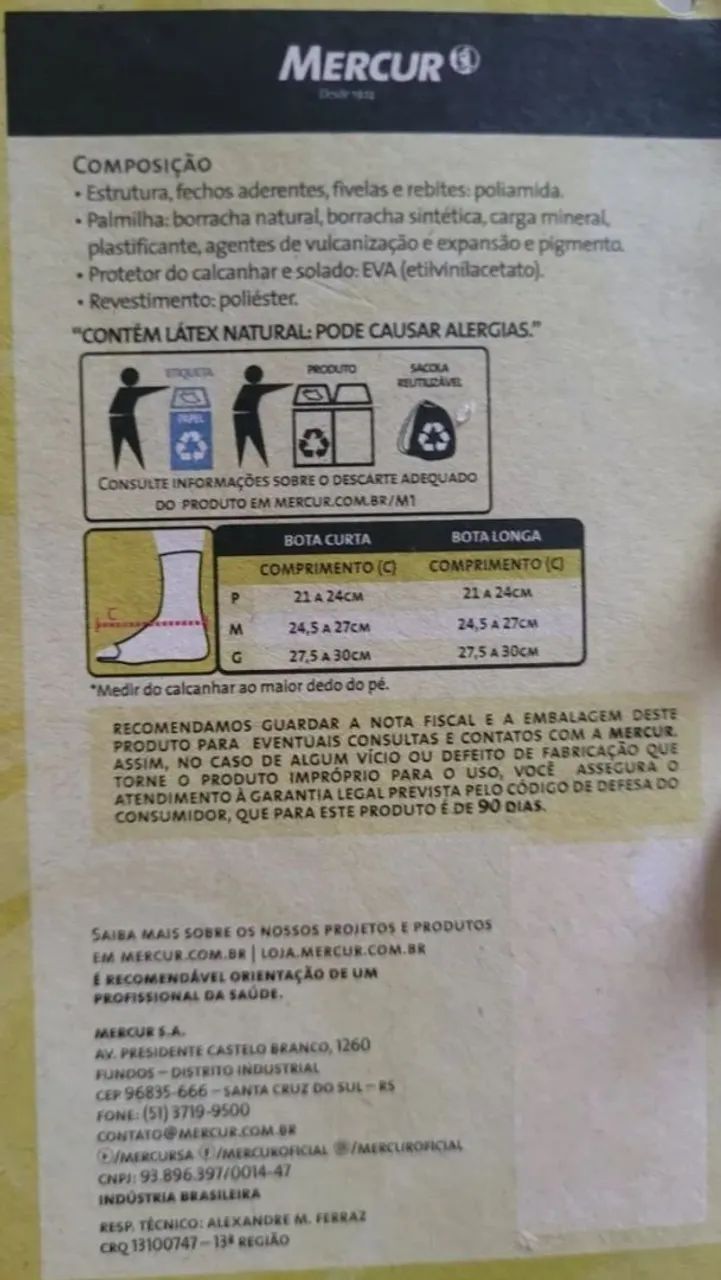 Bota Ortopédica Longa M1 Mercur Tamnaho M (NOVA) - Foto 4