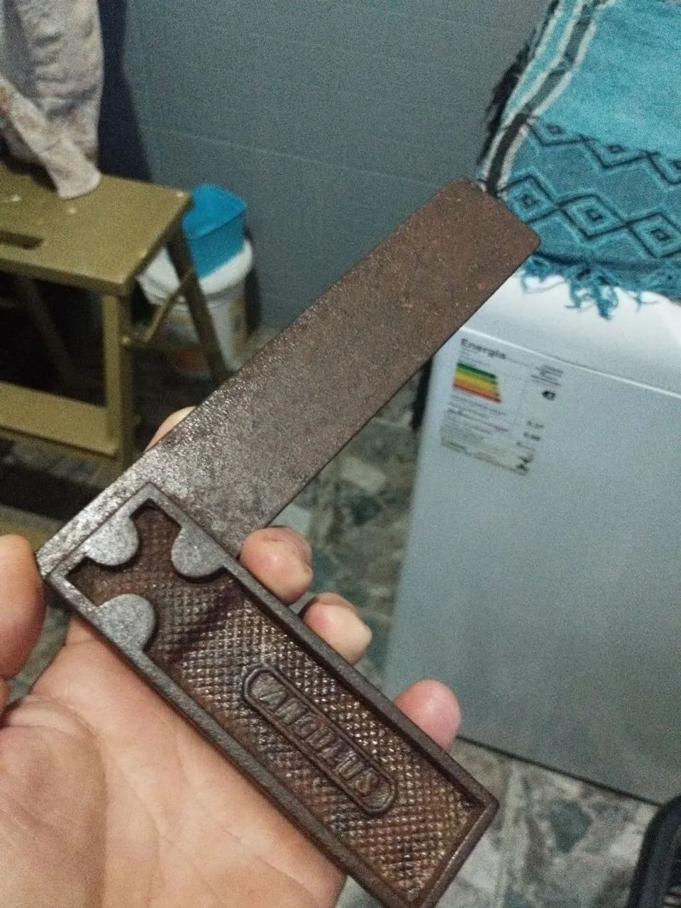 Esquadro antigo de coleção, ANGULUS 