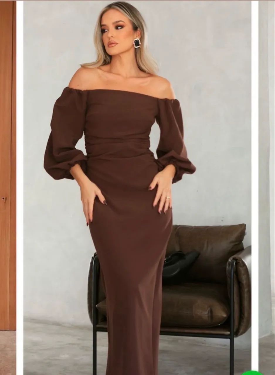 Vestido Esmeral Marrom P