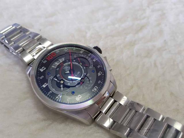 Relogio - Versão LuxO -caixa em AÇ0 e Pulseira em CO - Mostrador Pto/Bco - Foto 3