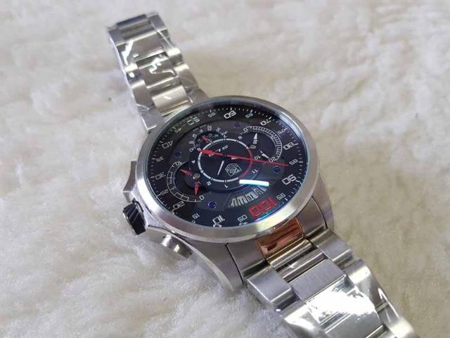 Relogio - Versão LuxO -caixa em AÇ0 e Pulseira em CO - Mostrador Pto/Bco - Foto 2