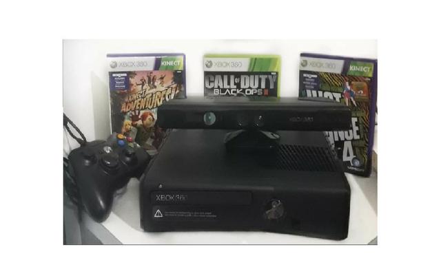 XBOX 360 com Kinect - 250GB Semi-novo