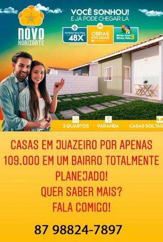 Casas a partir de 109.900,00 em Juazeiro