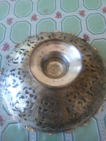 Fruteira de bronze antiga - Foto 3
