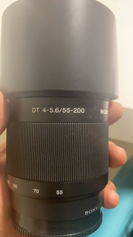 Lente Sony 55-200/4-5.6 impecável aceito cartão