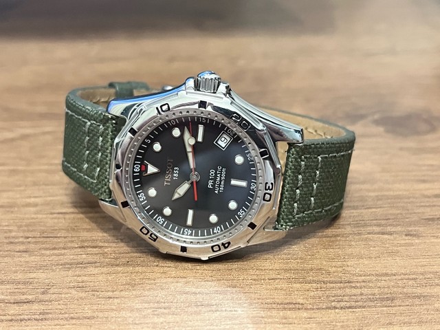 Lindo E Raro Diver Tissot Pr100 150m Submariner Tag Heuer Omega