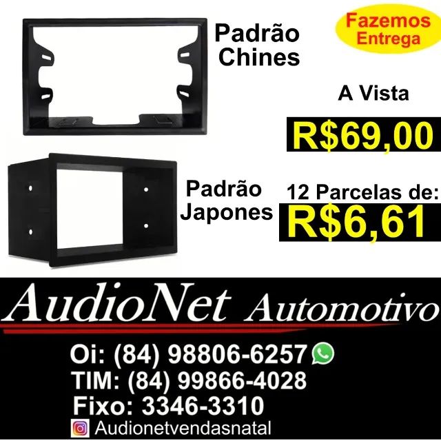 Moldura 2 Din Gol / fox /golf / bora /polo Fiesta C3 Multimidia Dvd Frente Painel