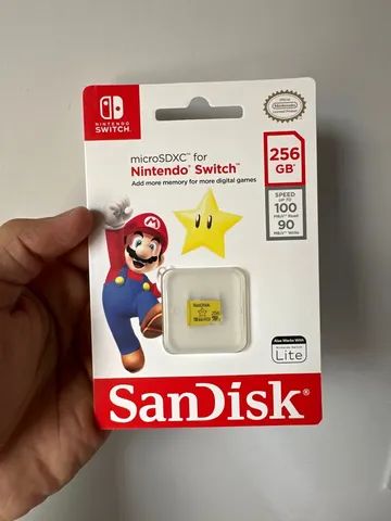 SanDisk Cartão microSDXC de 256 GB licenciado para Nintendo Switch