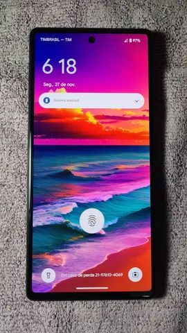 Google Pixel 6 Stormy Black em estado novo!